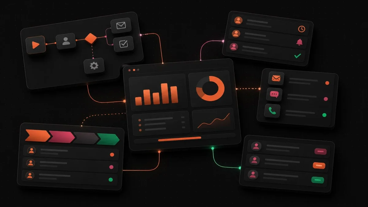 داشبورد و اتوماسیون فرایند فروش در CRM